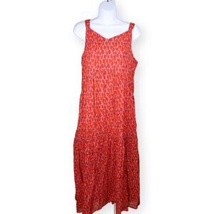 Joie Tea Rose Cotton Maxi Sundress M